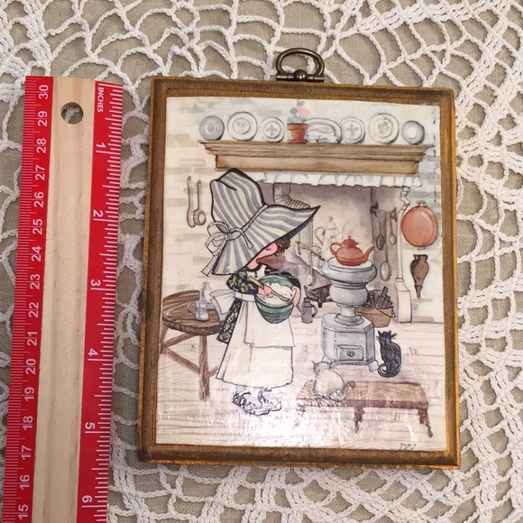 Vintage Prairie Kitchen With Cats Wooden Plaque Cottagecore - Picture 11 of 12